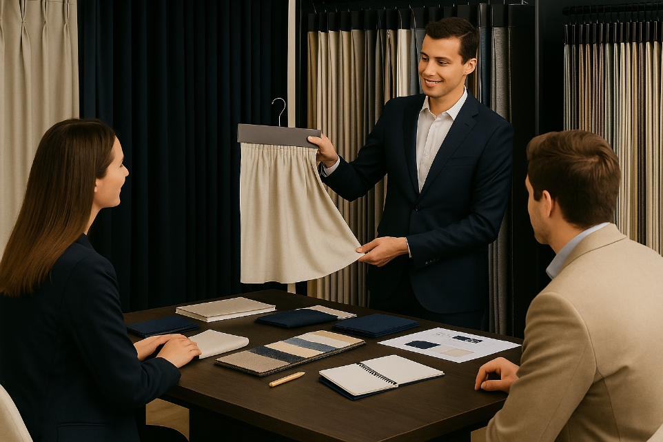 bureau d'étude clé en main avec sélection tissus